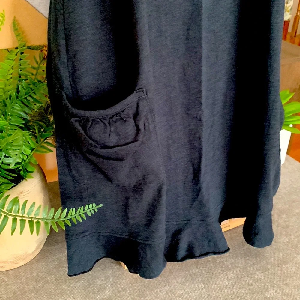 ATHLETA Black Racerback Beach Coverup with Pockets S - Picture 4 of 9